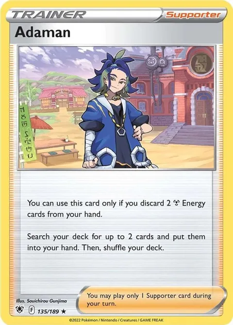 Adaman #135/189 Pokémon card from Deck Exclusives