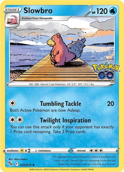 Slowbro #020/078 Reverse Holofoil Pokémon card from Pokemon GO