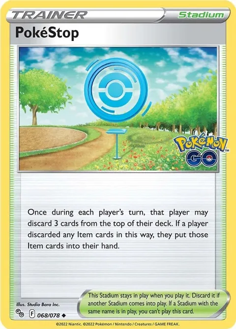 PokeStop #068/078 Reverse Holofoil Pokémon card from Pokemon GO