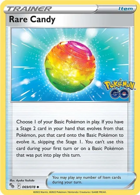 Rare Candy #069/078 Reverse Holofoil Pokémon card from Pokemon GO