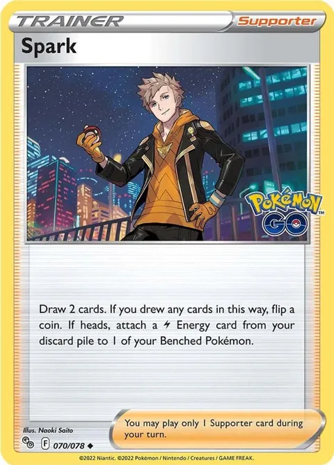 Spark #070/078 Pokémon card from Pokemon GO