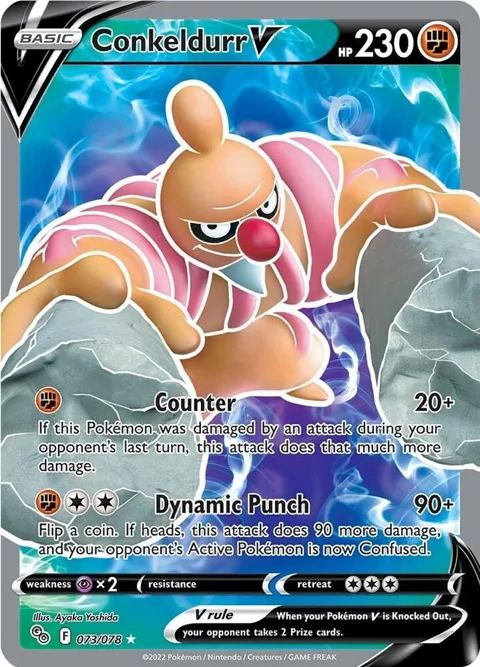 Conkeldurr V Full Art #073/078 Holofoil Pokémon card from Pokemon GO