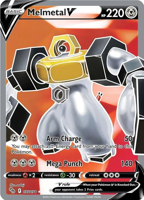 Melmetal V Full Art #075/078 Holofoil Pokémon card from Pokemon GO