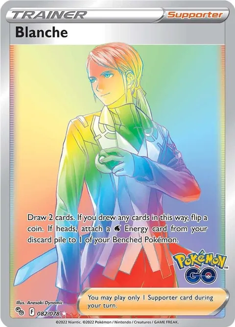 Blanche Secret Rare #082/078 Holofoil Pokémon card from Pokemon GO