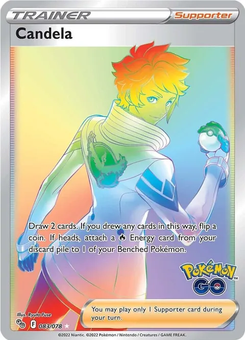 Candela Secret Rare #083/078 Holofoil Pokémon card from Pokemon GO