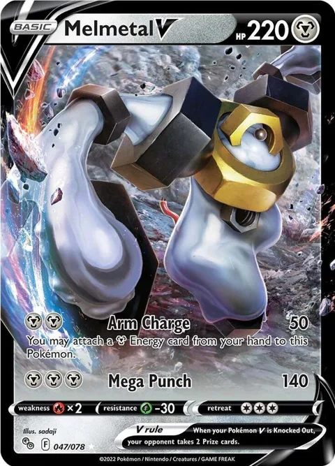 Melmetal V #047/078 Holofoil Pokémon card from Pokemon GO