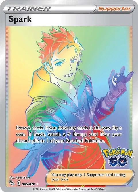 Spark Secret Rare #085/078 Holofoil Pokémon card from Pokemon GO