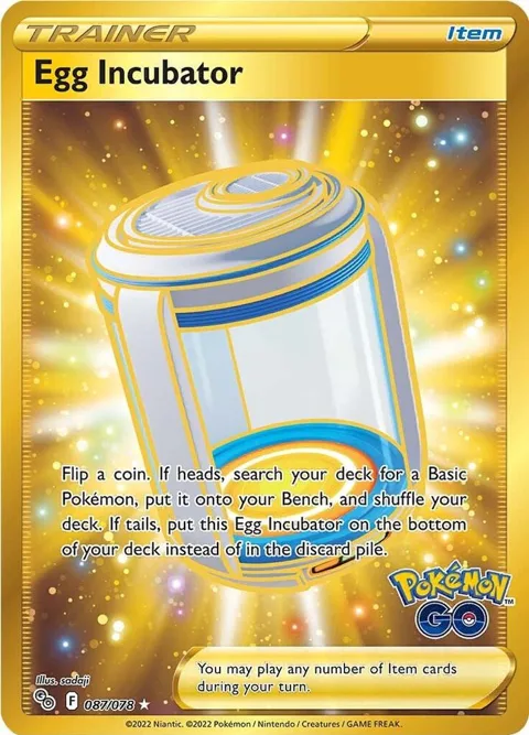 Egg Incubator Secret Rare #087/078 Holofoil Pokémon card from Pokemon GO