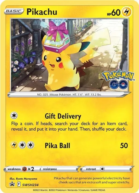 Pikachu #SWSH234 Holofoil Pokémon card from Sword & Shield Promo Cards