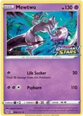 Mewtwo - 056/172 Brilliant Stars Stamped #056/172 Holofoil Pokémon card from Miscellaneous Cards & Products