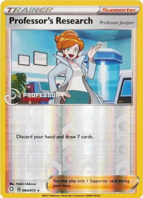 Professor's Research [Professor Juniper] #060/072 Reverse Holofoil Pokémon card from Professor Program Promos