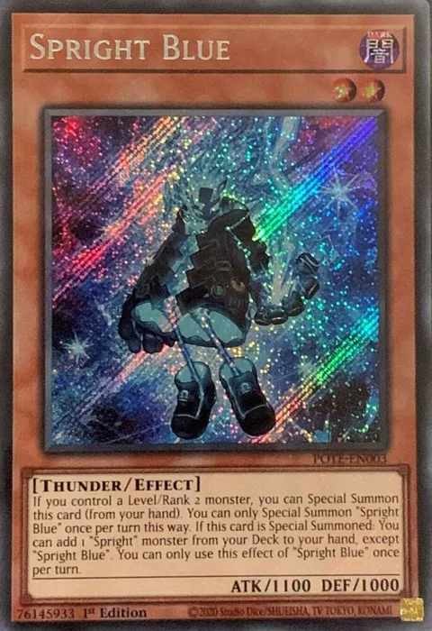 Spright Blue POTE-EN003 1st Edition Yu-Gi-Oh card from Power of the Elements
