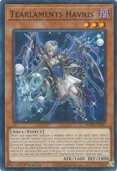 Tearlaments Havnis POTE-EN013 Yu-Gi-Oh card from Power of the Elements