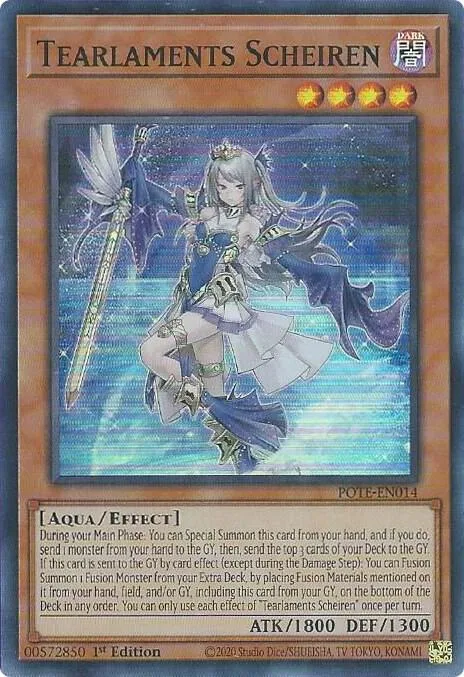 Tearlaments Scheiren POTE-EN014 Unlimited Yu-Gi-Oh card from Power of the Elements