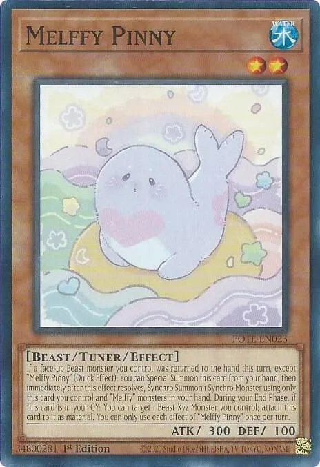 Melffy Pinny POTE-EN023 Yu-Gi-Oh card from Power of the Elements