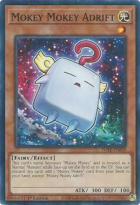 Mokey Mokey Adrift POTE-EN030 Yu-Gi-Oh card from Power of the Elements