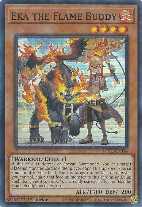 Eka the Flame Buddy POTE-EN034 Yu-Gi-Oh card from Power of the Elements