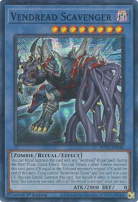 Vendread Scavenger POTE-EN040 Yu-Gi-Oh card from Power of the Elements