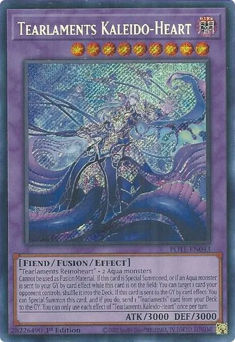 Tearlaments Kaleido-Heart POTE-EN043 Unlimited Yu-Gi-Oh card from Power of the Elements