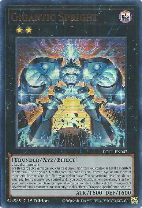 Gigantic Spright POTE-EN047 1st Edition Yu-Gi-Oh card from Power of the Elements