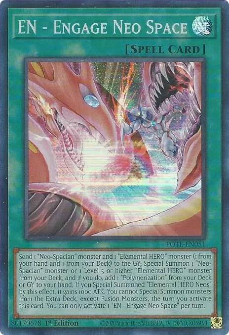 EN - Engage Neo Space POTE-EN051 Yu-Gi-Oh card from Power of the Elements