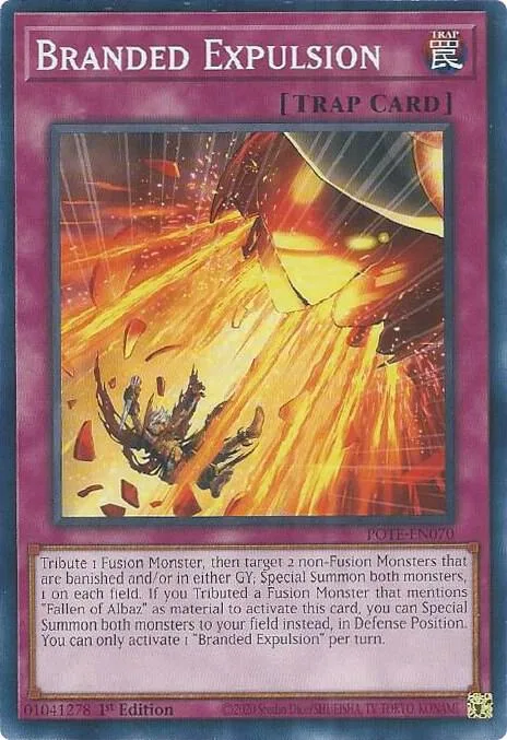 Branded Expulsion POTE-EN070 Yu-Gi-Oh card from Power of the Elements