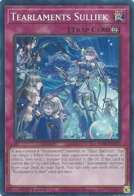 Tearlaments Sulliek POTE-EN072 Unlimited Yu-Gi-Oh card from Power of the Elements