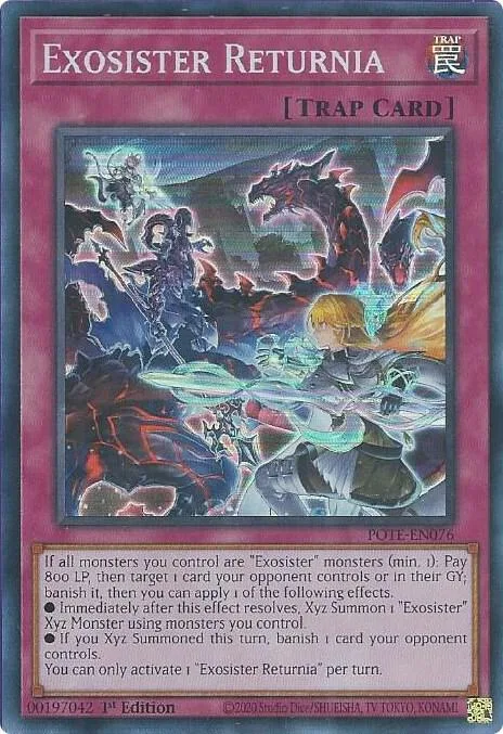 Exosister Returnia POTE-EN076 Yu-Gi-Oh card from Power of the Elements