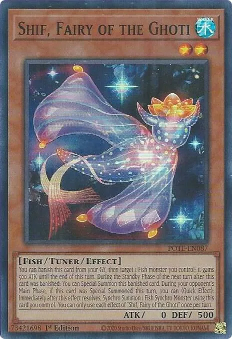 Shif, Fairy of the Ghoti POTE-EN087 1st Edition Yu-Gi-Oh card from Power of the Elements
