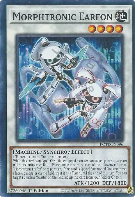 Morphtronic Earfon POTE-EN096 Yu-Gi-Oh card from Power of the Elements