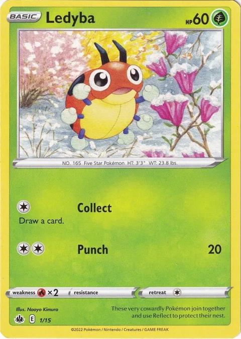 Ledyba - 1/15 #001/015 Pokémon card from McDonald's Promos 2022