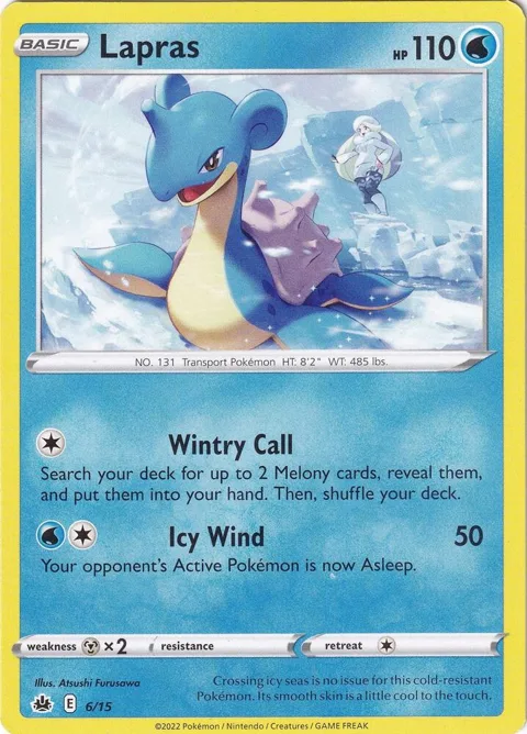 Lapras - 6/15 #006/015 Pokémon card from McDonald's Promos 2022