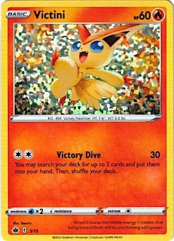 Victini - 5/15 #005/015 Holofoil Pokémon card from McDonald's Promos 2022
