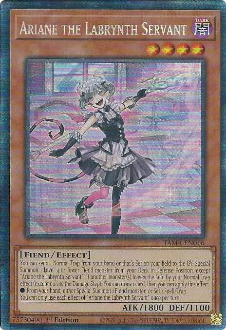 Ariane the Labrynth Servant Collector's Rare TAMA-EN016 Yu-Gi-Oh card from Tactical Masters