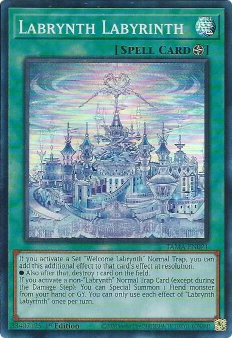 Labrynth Labyrinth TAMA-EN021 Yu-Gi-Oh card from Tactical Masters