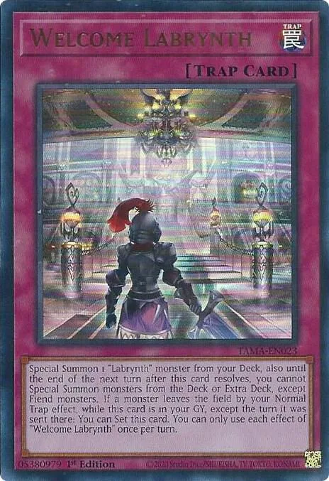 Welcome Labrynth TAMA-EN023 Yu-Gi-Oh card from Tactical Masters