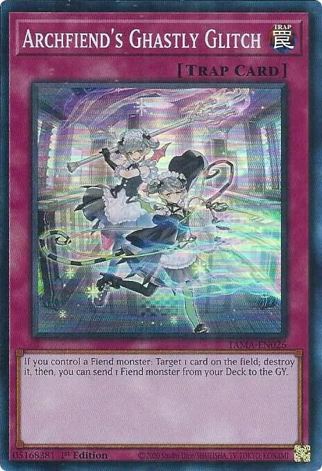 Archfiend's Ghastly Glitch TAMA-EN026 Yu-Gi-Oh card from Tactical Masters