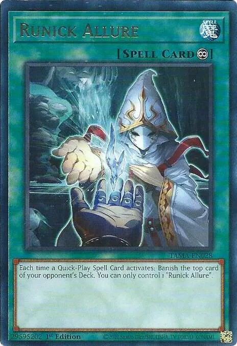 Runick Allure TAMA-EN028 Yu-Gi-Oh card from Tactical Masters