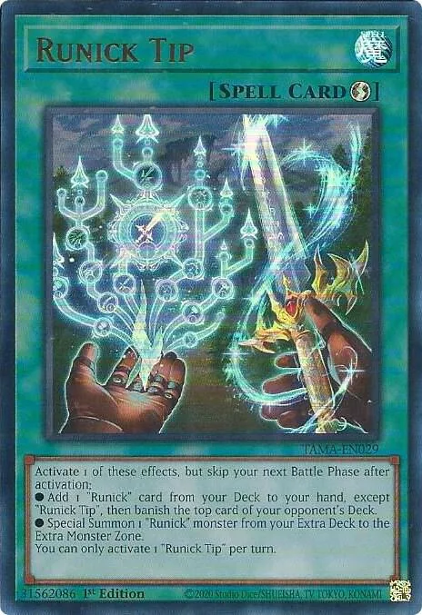 Runick Tip TAMA-EN029 Yu-Gi-Oh card from Tactical Masters