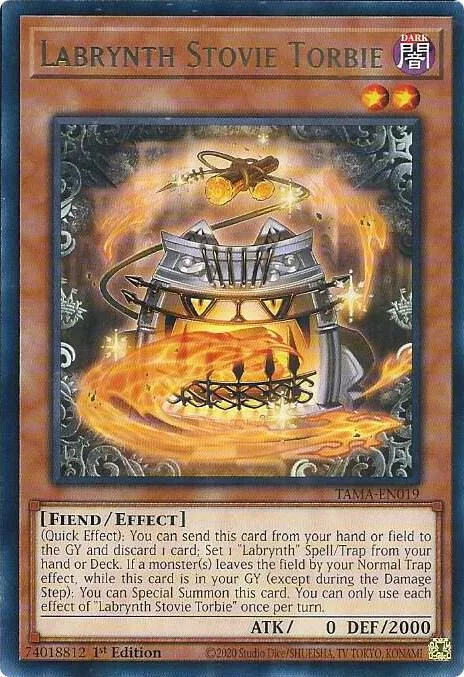 Labrynth Stovie Torbie TAMA-EN019 Yu-Gi-Oh card from Tactical Masters