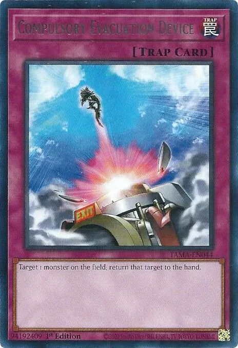 Compulsory Evacuation Device TAMA-EN044 Yu-Gi-Oh card from Tactical Masters