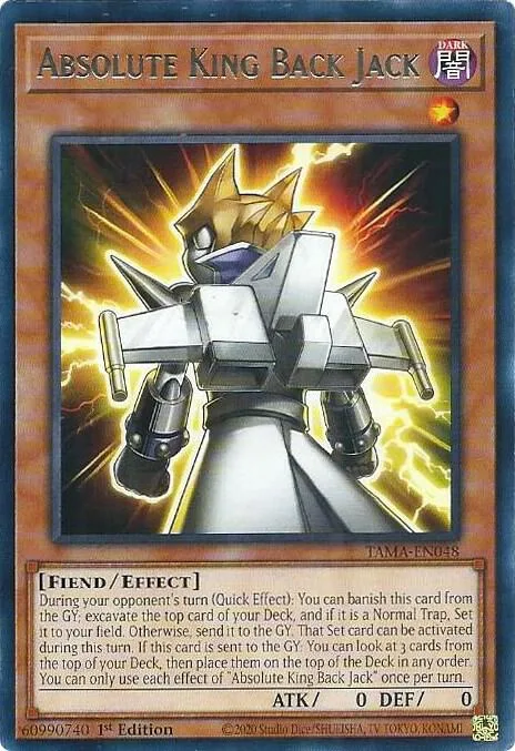 Absolute King Back Jack TAMA-EN048 Yu-Gi-Oh card from Tactical Masters