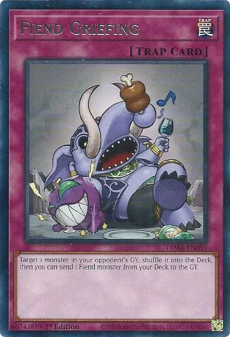 Fiend Griefing TAMA-EN059 Yu-Gi-Oh card from Tactical Masters