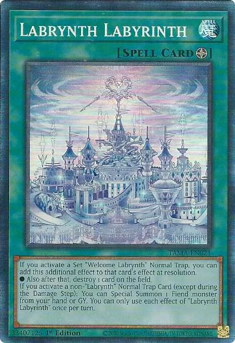Labrynth Labyrinth Collector's Rare TAMA-EN021 Yu-Gi-Oh card from Tactical Masters