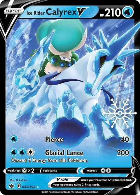 Ice Rider Calyrex V - 045/198 Holiday Calendar #045/198 Holofoil Pokémon card from Miscellaneous Cards & Products