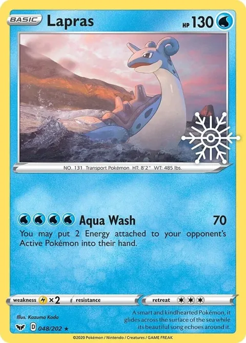 Lapras - 048/202 Holiday Calendar #048/202 Holofoil Pokémon card from Miscellaneous Cards & Products