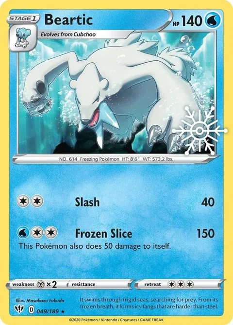 Beartic - 049/189 Holiday Calendar #049/189 Holofoil Pokémon card from Miscellaneous Cards & Products