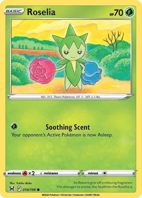 Roselia #014/196 Pokémon card from Lost Origin