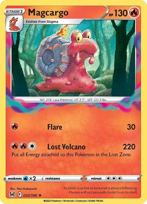 Magcargo #022/196 Pokémon card from Lost Origin