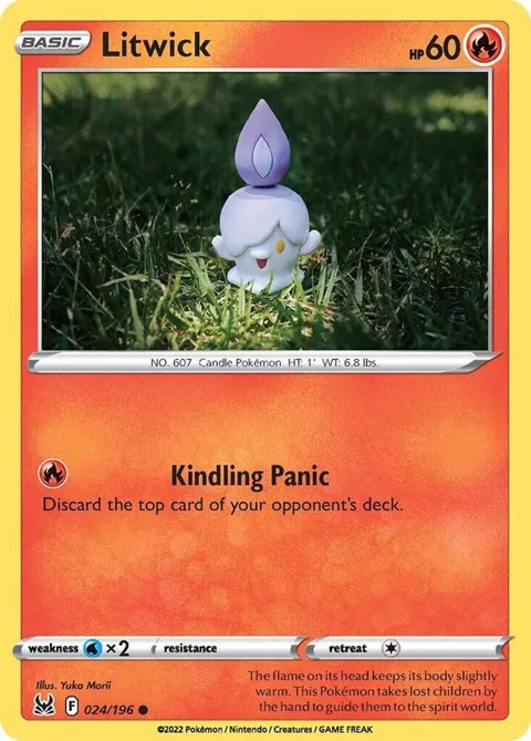 Litwick #024/196 Pokémon card from Lost Origin